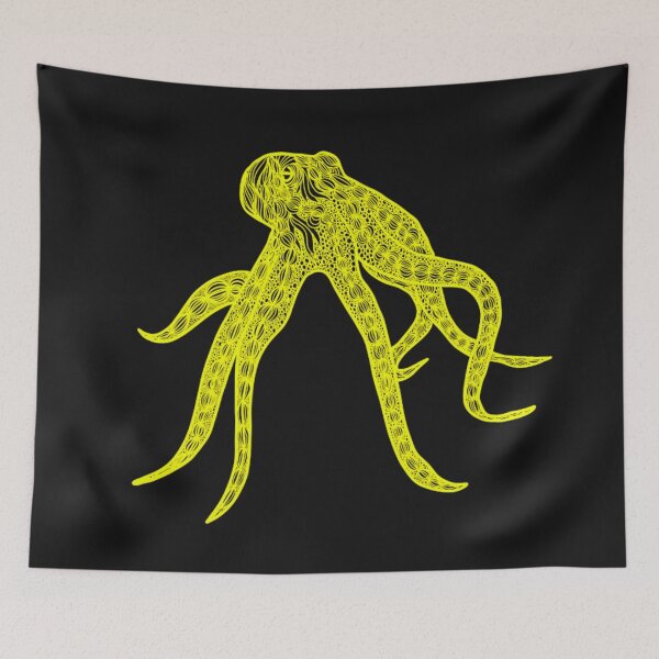 Item preview, Yellow octopus designed and sold by CreativePetlin.