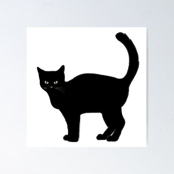 Item preview, Black cat designed and sold by Shrewd Mood.