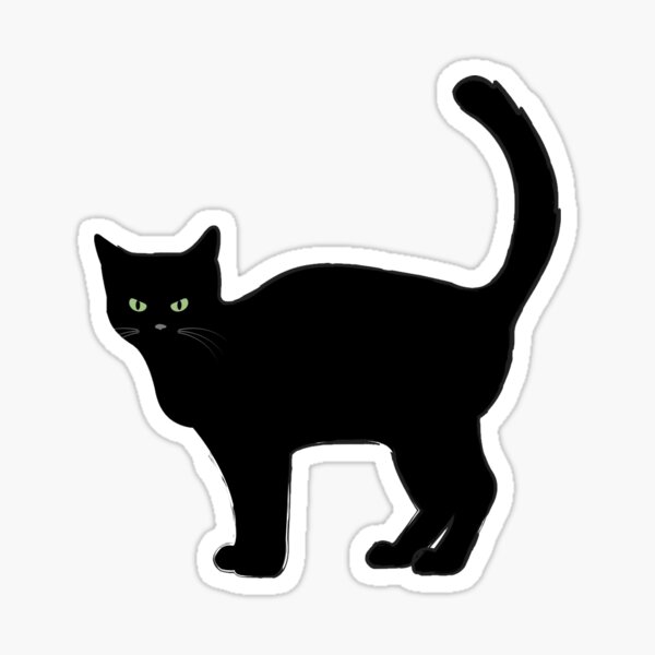 Item preview, Black cat designed and sold by Shrewd Mood.