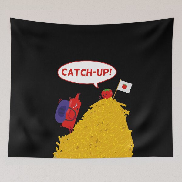 Item preview, Funny Catch Up Puns | Gift Ideas | Tomato Ketchup  designed and sold by Fluffy-Vectors.