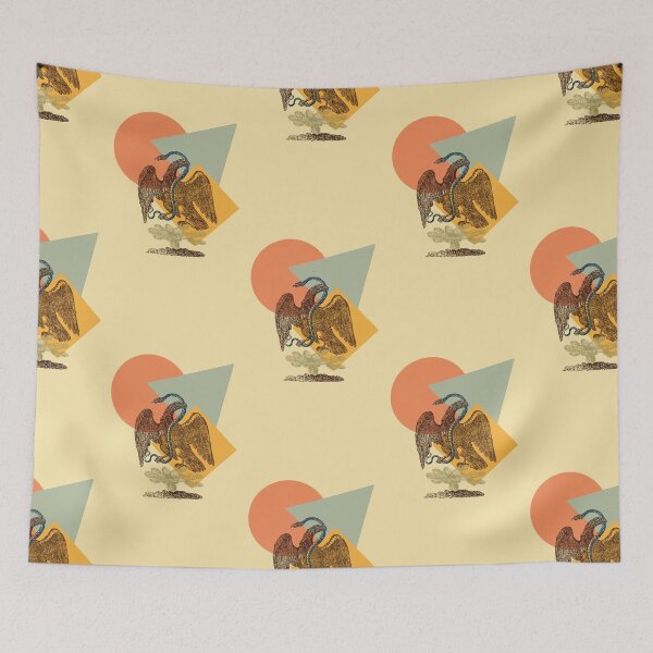 Item preview, Geometric Mexican Hawk and Snake designed and sold by The-4am-Bazaar.