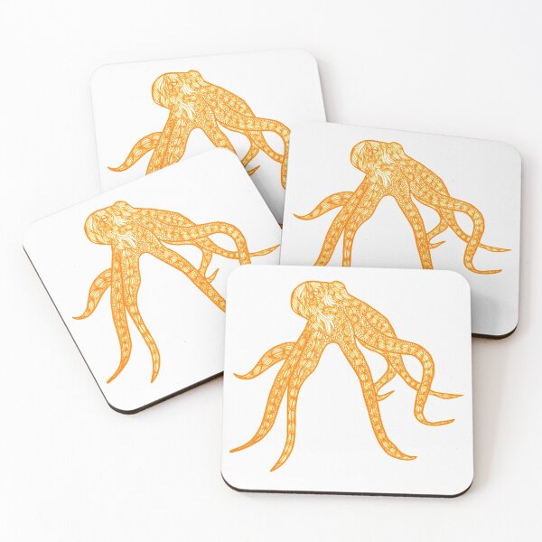 Item preview, Orange octopus designed and sold by CreativePetlin.