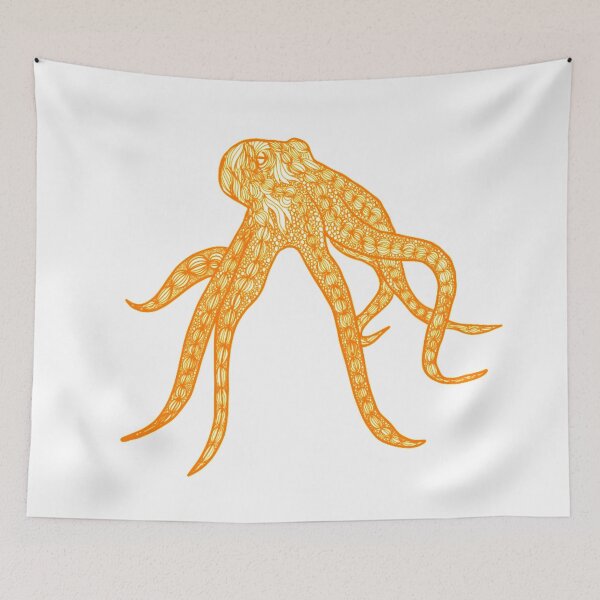 Item preview, Orange octopus designed and sold by CreativePetlin.