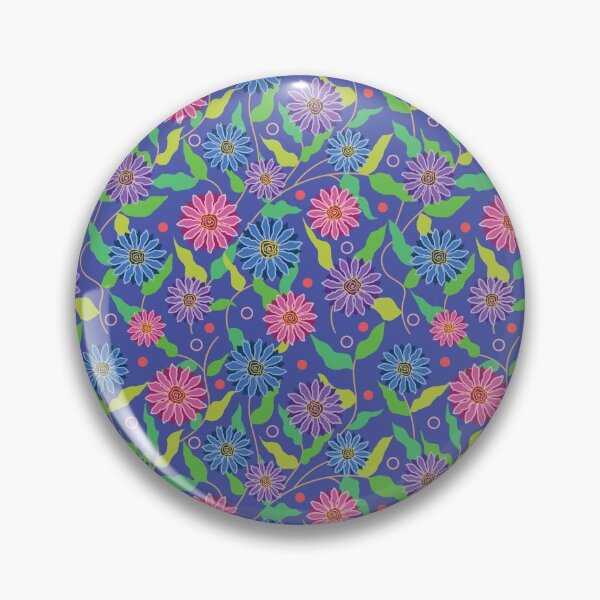 Item preview, Spring floral pattern on purple designed and sold by Susritart.