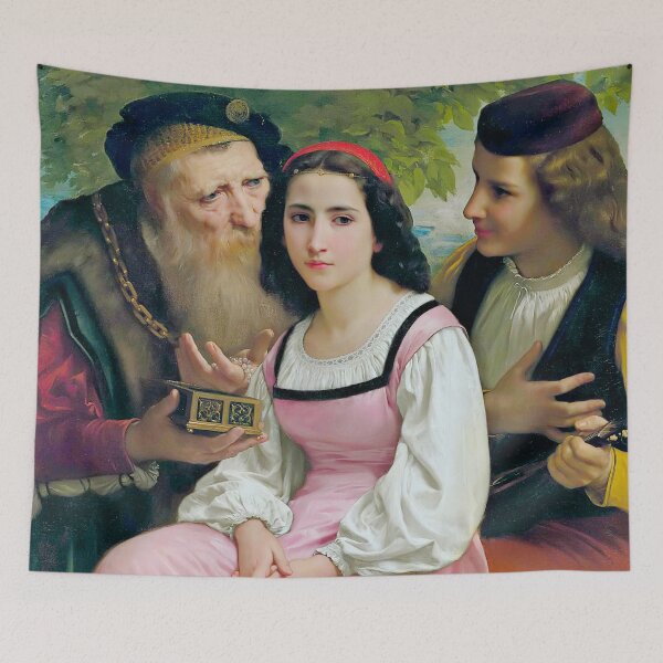 Item preview, Between la richesse et l'amour - William Adolphe Bouguereau designed and sold by brushandframes.