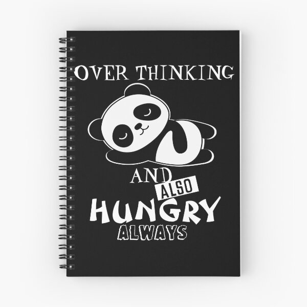 Item preview, Cute Lazy Panda - Overthinking And Also Hungry - Funny designed and sold by mewsis.
