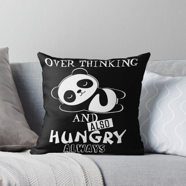 Item preview, Cute Lazy Panda - Overthinking And Also Hungry - Funny designed and sold by mewsis.