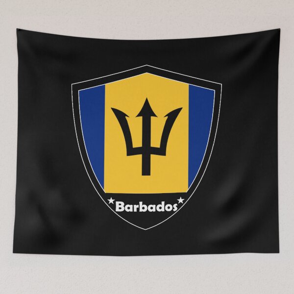 Artikelvorschau, Barbados-Flaggenabzeichen entworfen und verkauft von Gina-Driada.
