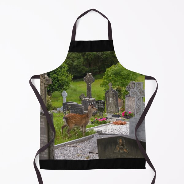 Item preview, Young deer on the Irish Graveyard of Muckross Abbey, an Old Irish Monastery in Killarney National Park, Ireland designed and sold by AlbertMi.