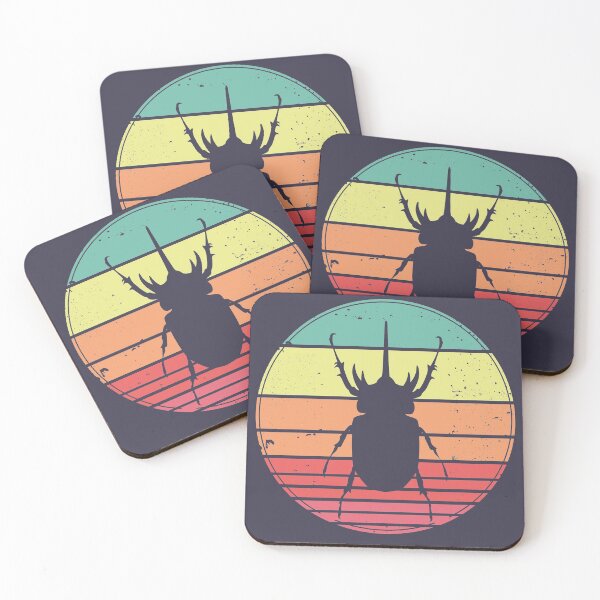 Item preview, Elephant Beetle Vintage Sunset Retro designed and sold by faudeltn.
