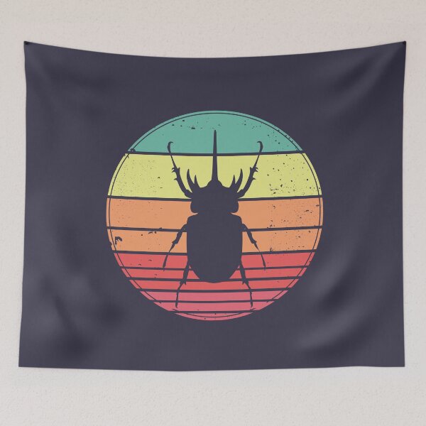 Item preview, Elephant Beetle Vintage Sunset Retro designed and sold by faudeltn.