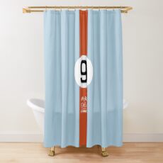 1968 Race Winner #9 Racing livery Shower Curtain