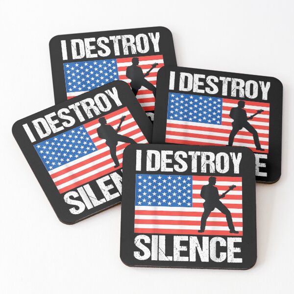 Item preview, I Destroy Silence Bass Guitar  designed and sold by beatabea.