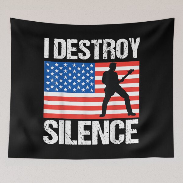 Item preview, I Destroy Silence Bass Guitar  designed and sold by beatabea.