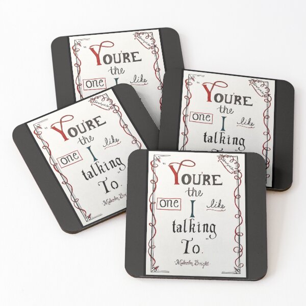 Item preview, Malcolm Bright quote designed and sold by Hollygolightly8.