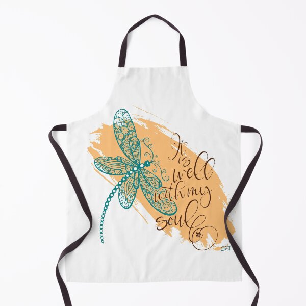 Item preview, Dragonfly ~ It is Well With My Soul ~ ZenStyle ~ In Peach, Teal and Chocolate designed and sold by senoiatradingco.