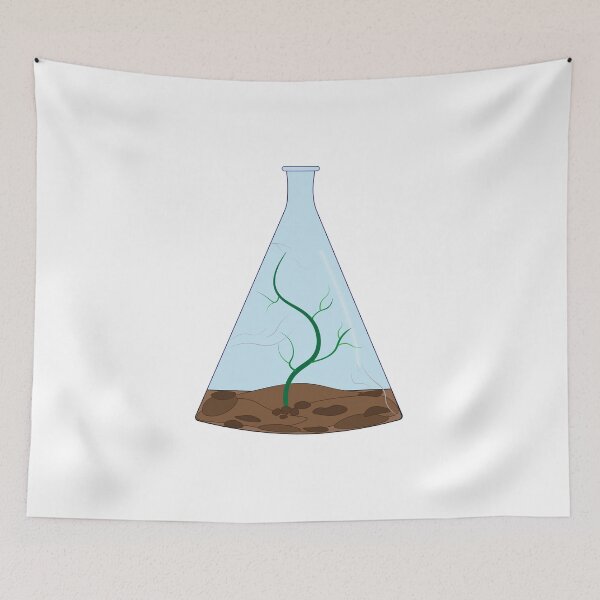 Item preview, A poor plant in the desert in the cracked bottle illustration. designed and sold by drommmes.