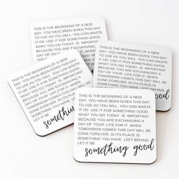 Item preview, New Day Wall Art typography about positivity, happiness and opportunities designed and sold by KIKAIA  The Label.
