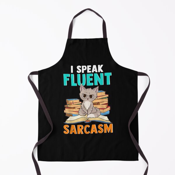 Item preview, I Speak Fluent Sarcasm Girls Bookworm Kids Cat Bibliophile  designed and sold by beatabea.