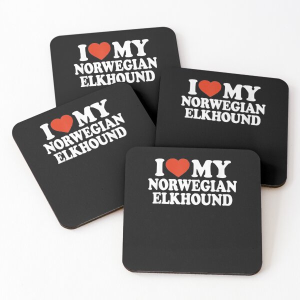 Item preview, I Love My Norwegian Elkhound Norsk Elghund Dog Lover  designed and sold by beatabea.