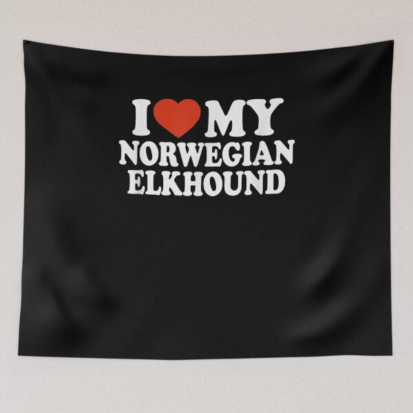 Item preview, I Love My Norwegian Elkhound Norsk Elghund Dog Lover  designed and sold by beatabea.