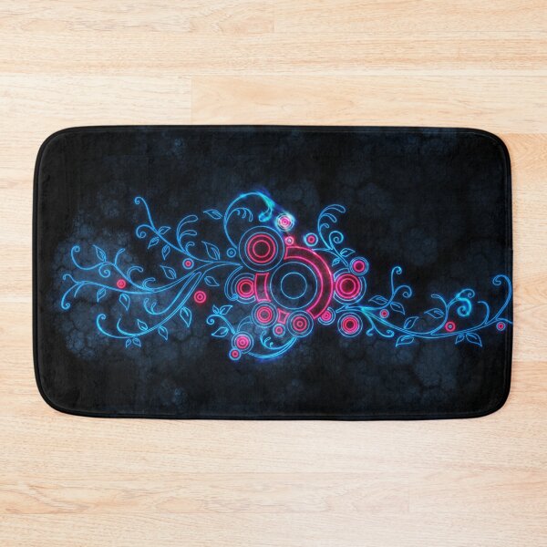 Item preview, Blue Modern Swirl Circle Flower Tech Filigree  designed and sold by Shanna  Dugan.
