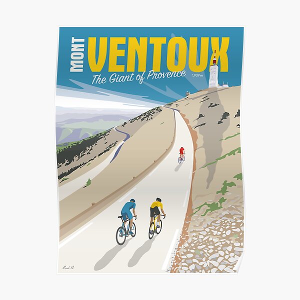 MONT VENTOUX Le Géant de Provence TOUR DE FRANCE Poster