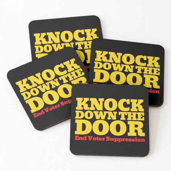 Item preview, Copy of Knock The Door Down End Voter Suppression - Voter Rights Social Justice  designed and sold by charqui.