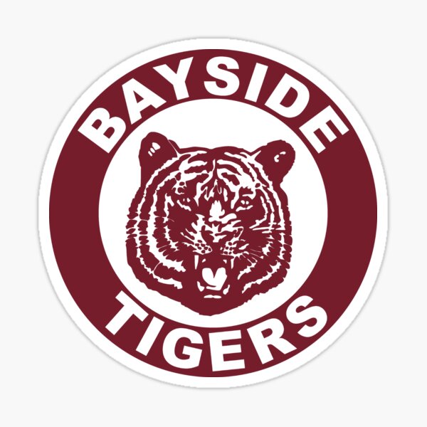 Bayside High School Tigers Logo Saved By The Bell Sticker For Sale By ...