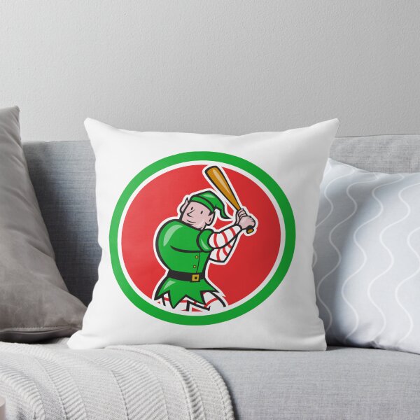 Item preview, Elf Baseball Player Bat Circle Cartoon designed and sold by patrimonio.