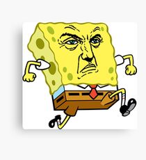 Frank Castle Spongebob Canvas Print
