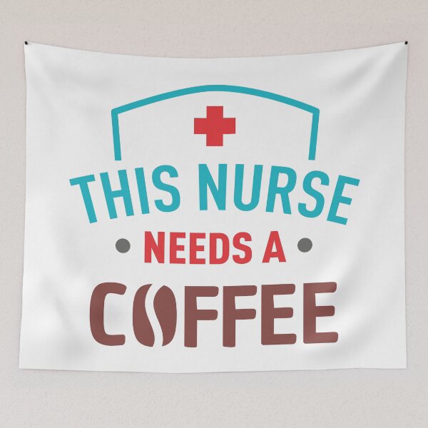 Item preview, This Nurse Needs a Coffee designed and sold by ClaudiaGrosso.