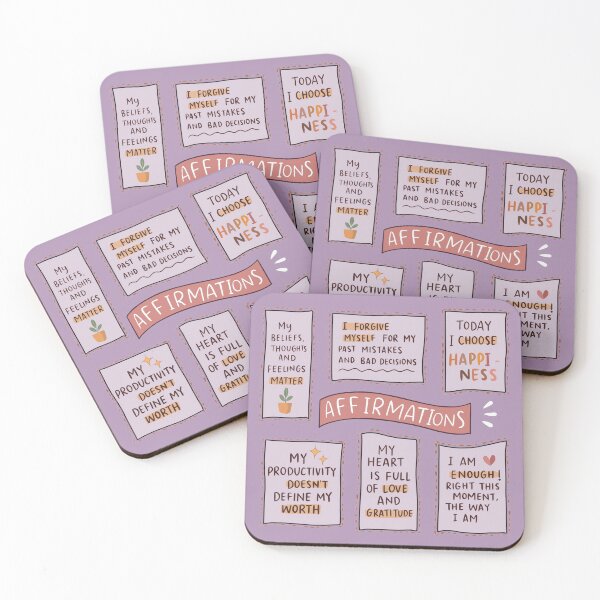 Item preview, *purple* Mental health affirmations designed and sold by owlcreates.