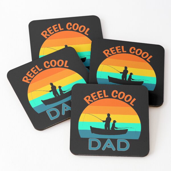 Item preview, Reel Cool Dad Taking His Son or Daughter Fishing Retro Sunset designed and sold by KeysTreasures.