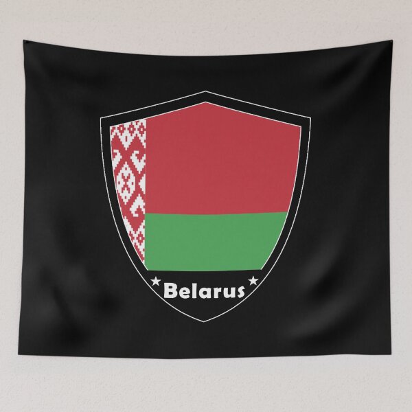 Item preview, Belarus Flag Badge designed and sold by Gina-Driada.