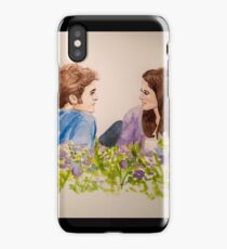 Twilight Scene Watercolor Painting iPhone Case