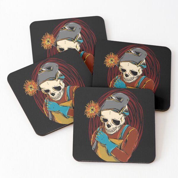 Item preview, On Fire Welder Skull designed and sold by damnoverload.