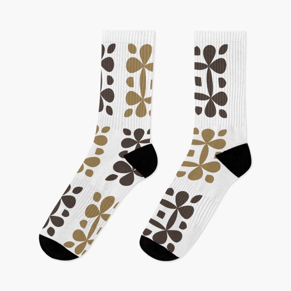 Item preview, Square Flower Petals Motif Pattern (Brown) designed and sold by John Uttley.