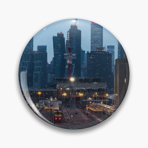 Item preview, New York City Skyline and Railyard at Dusk designed and sold by hawkeye0.