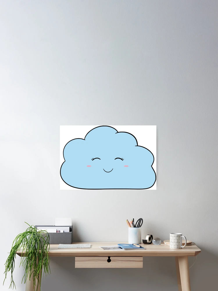 Thumbnail 2 of 3, Poster, Happy cloud designed and sold by FunkyPattern.