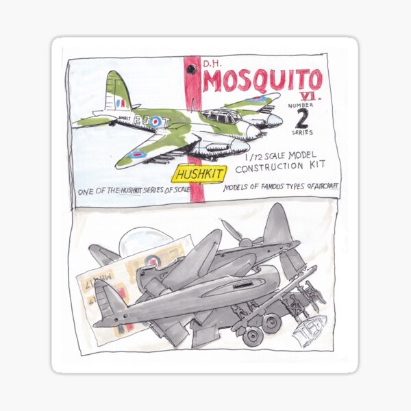DH Mosquito RAF kit design by Isaku Okabe for Hush-Kit Sticker