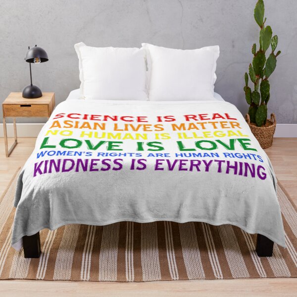 Item preview, Science Is Real Asian Lives Matter No Human Illegal Love Is Love Women's Rights Are Human Rights Kindness Is Everything Gifts designed and sold by videogames86.