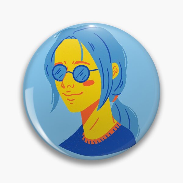 Item preview, Vibrant Yellow Girl with Glasses designed and sold by Artisan-Gallery.