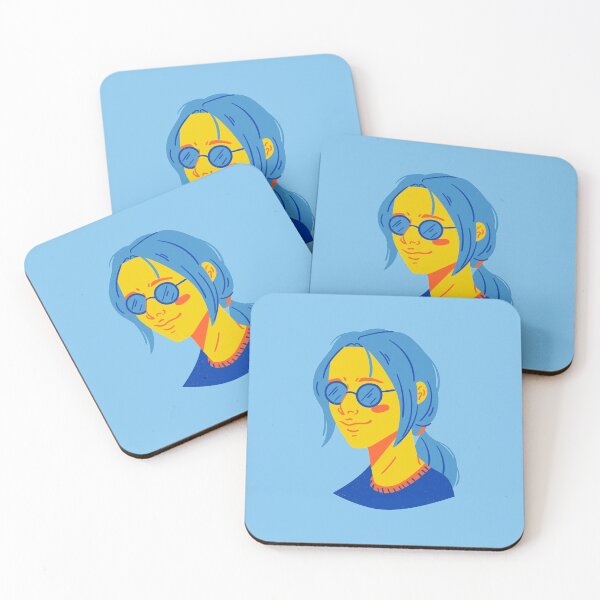 Item preview, Vibrant Yellow Girl with Glasses designed and sold by Artisan-Gallery.