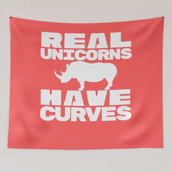 Item preview, Real Unicorns Have Curves - Funny Workout Shirt designed and sold by Adonalyn.