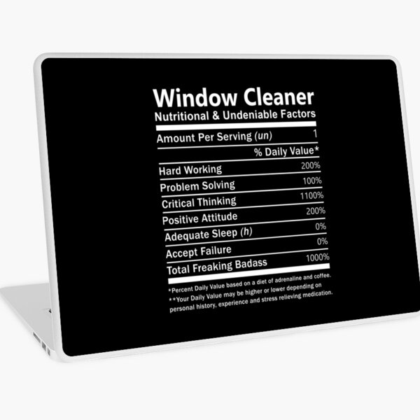 Item preview, Window Cleaner T Shirt - Nutritional and Undeniable Factors Gift Item Tee designed and sold by oslandefren.