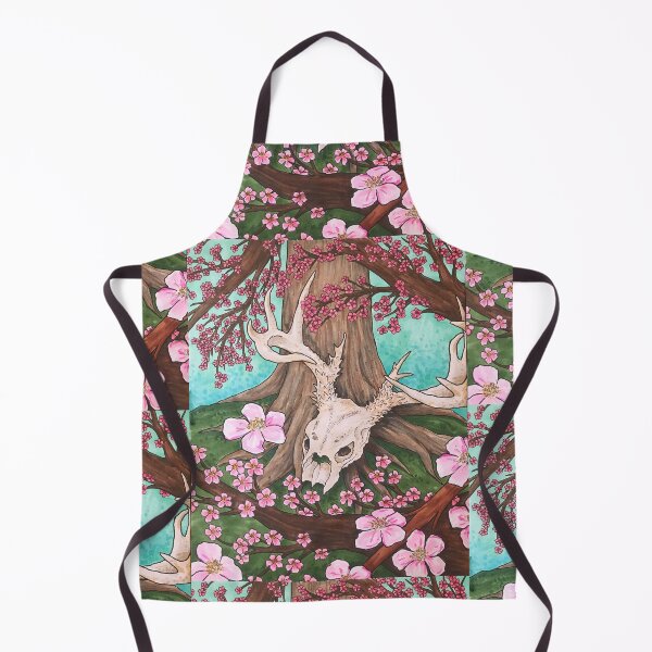 Item preview, Cherry Blossoms and a Deer Skull designed and sold by MAIMurray.