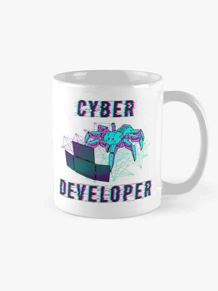 Thumbnail 3 of 6, Coffee Mug, Cyber developer designed and sold by DevdForDevs.