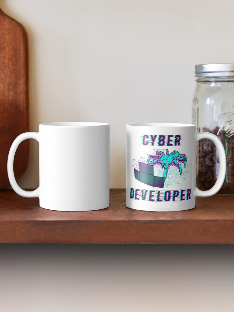 Thumbnail 2 of 6, Coffee Mug, Cyber developer designed and sold by DevdForDevs.