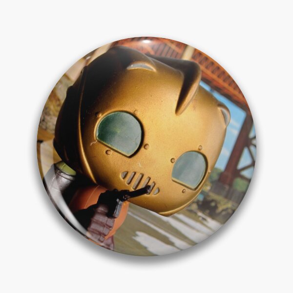 Item preview, Rocketeer Funko on Golden Gate (Digital art) v1 designed and sold by frikybomb.